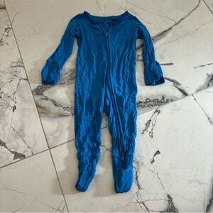 Little Sleepies Blue Kids One Piece Footie